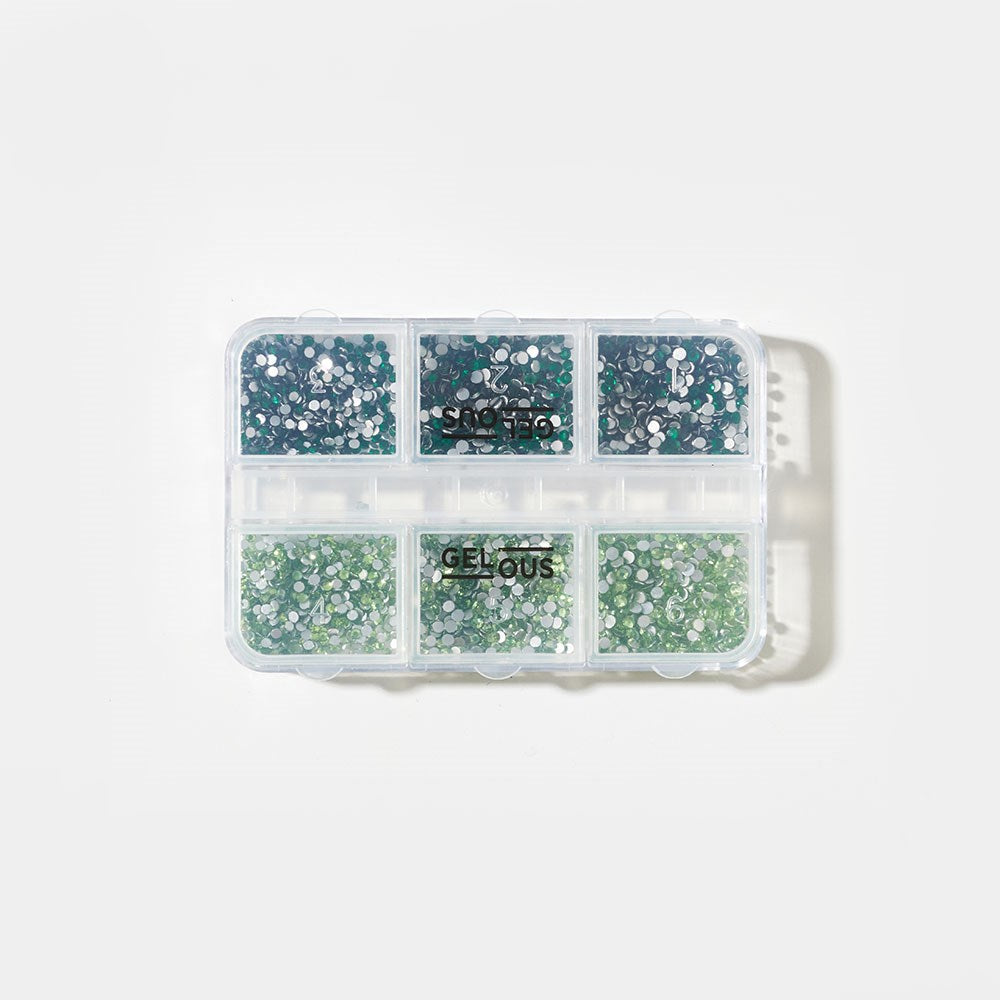 Gelous Green Rhinestone Nail Art Set product photo - photographed in Australia