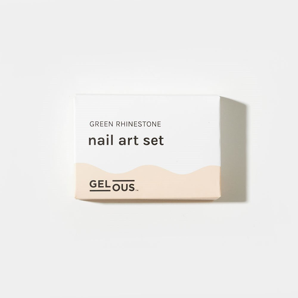 Gelous Green Rhinestone Nail Art Set product photo - photographed in Australia