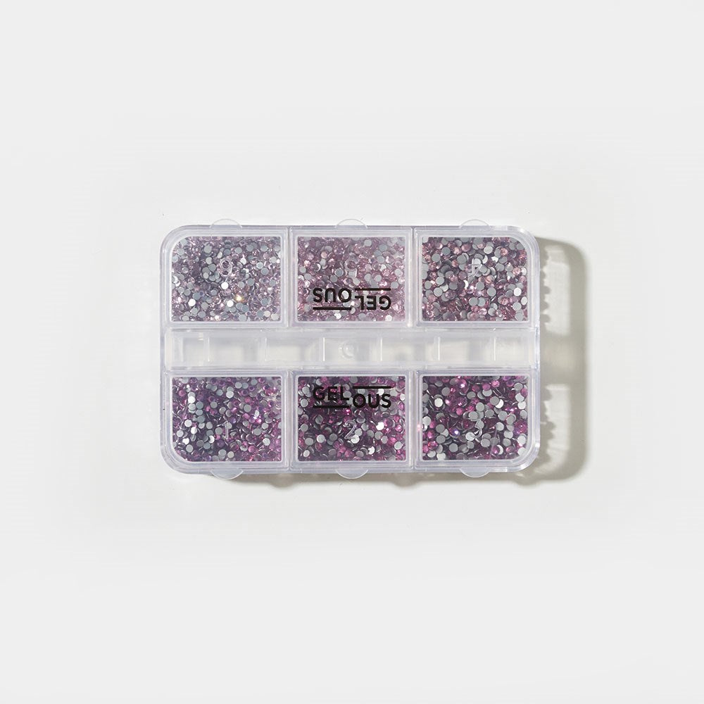 Gelous Pink Rhinestone Nail Art Set product photo - photographed in Australia