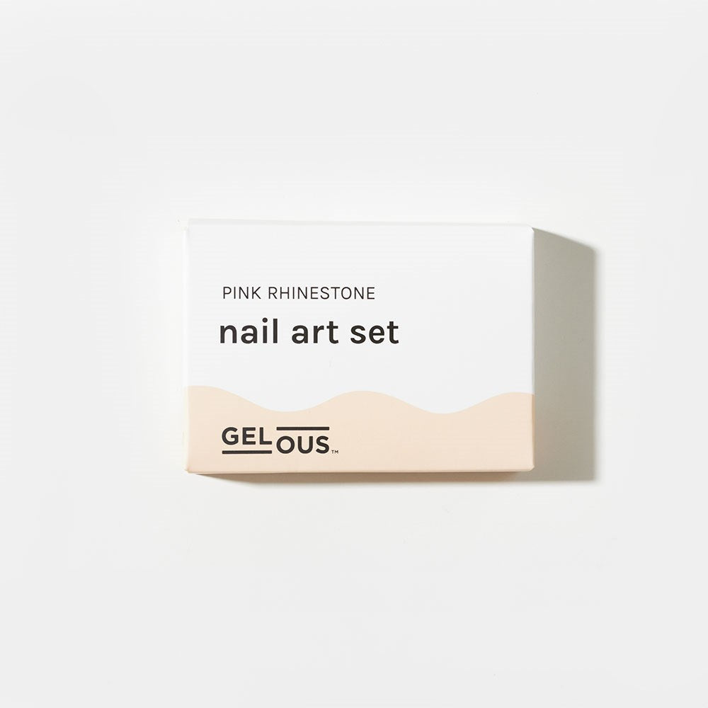 Gelous Pink Rhinestone Nail Art Set product photo - photographed in Australia