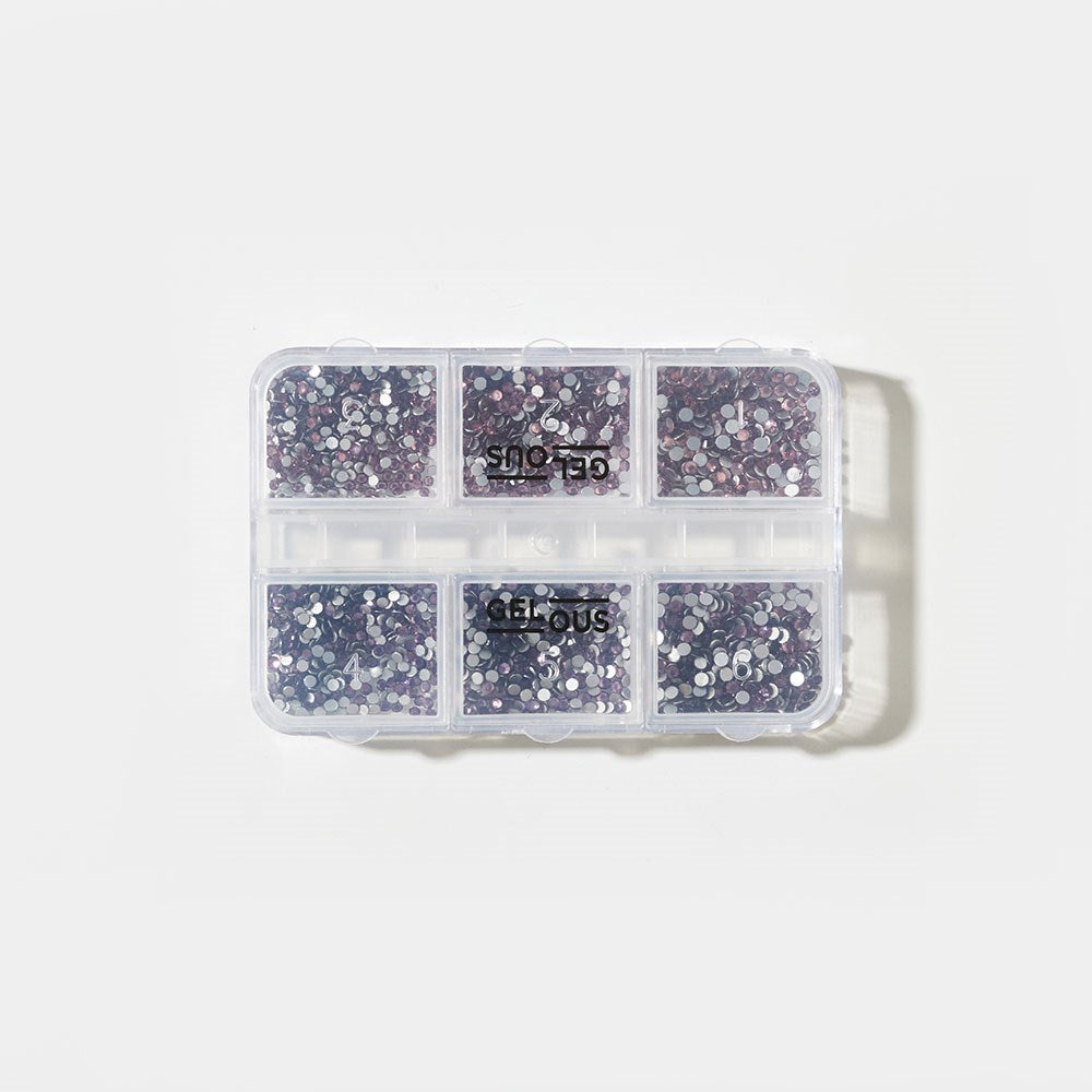 Gelous Purple Rhinestone Nail Art Set product photo - photographed in Australia