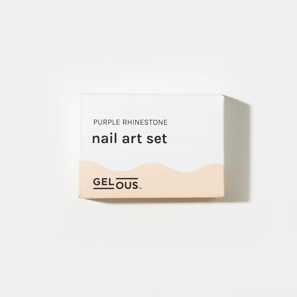Gelous Purple Rhinestone Nail Art Set product photo - photographed in Australia