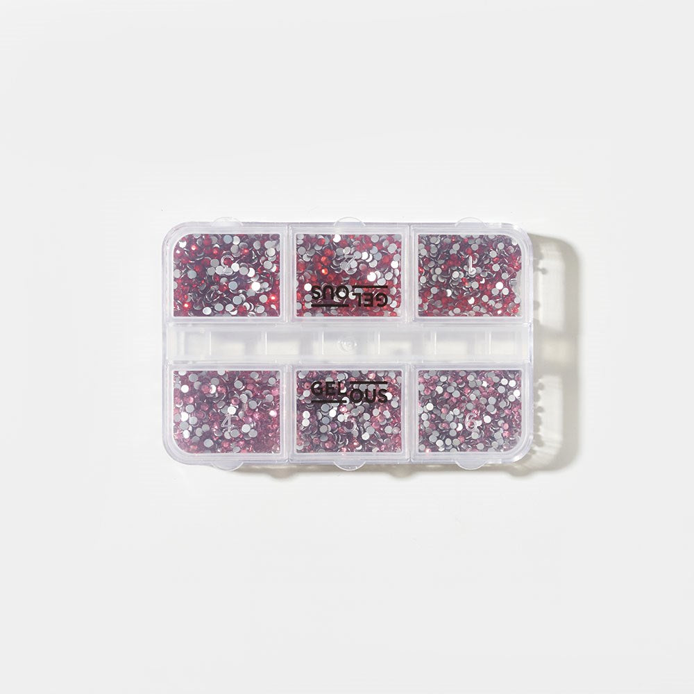 Gelous Red Rhinestone Nail Art Set product photo - photographed in Australia