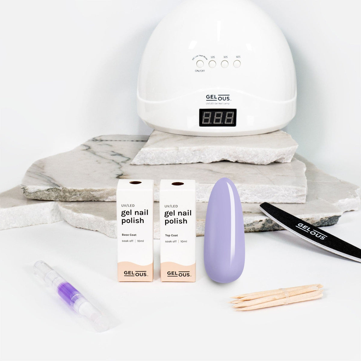 Gelous gel nail polish Digital Lavender Essentials Pack - photographed in Australia