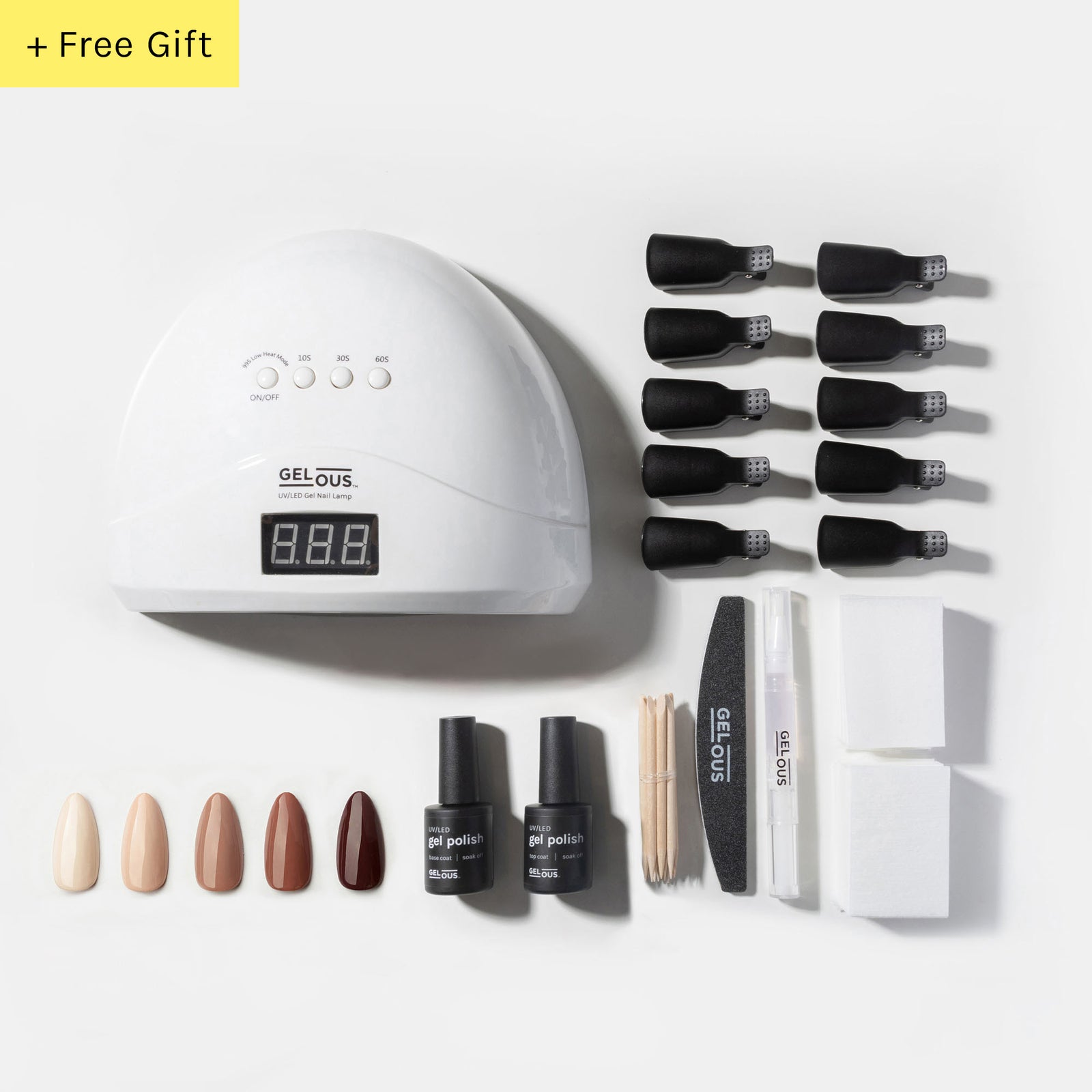 Gelous gel nail polish Nudes & Browns Ultimate Starter Kit- photographed in Australia