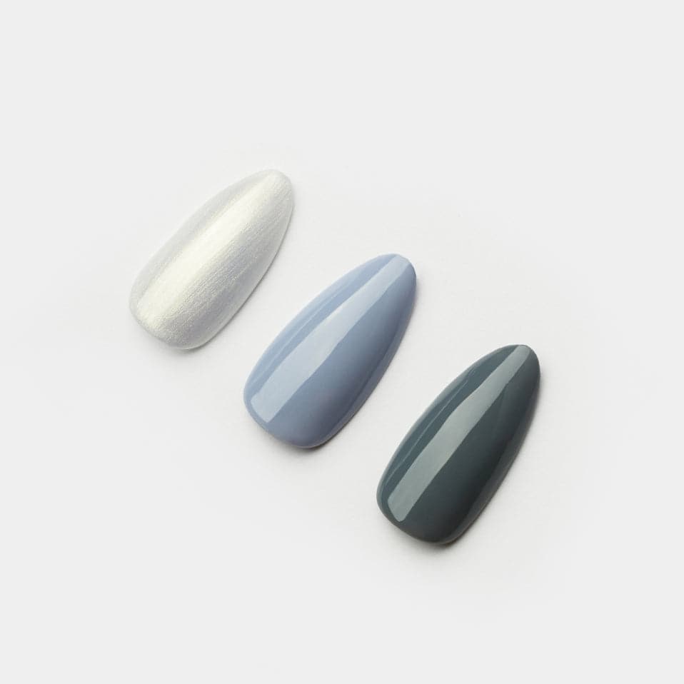 Gelous gel nail polish Greys 3 Polish Pack - photographed in Australia