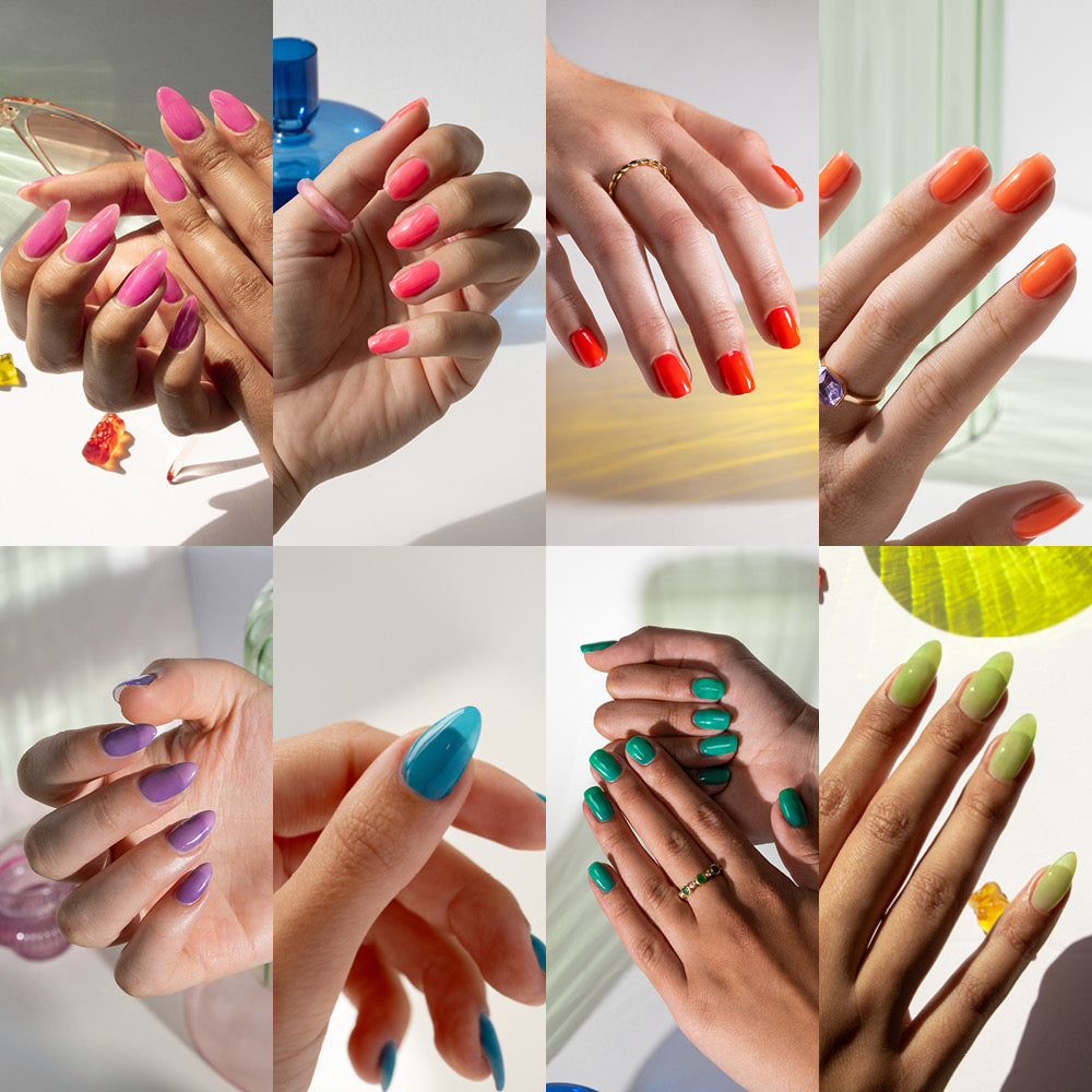 Gelous gel nail polish Jelly Polish Pack - photographed in Australia