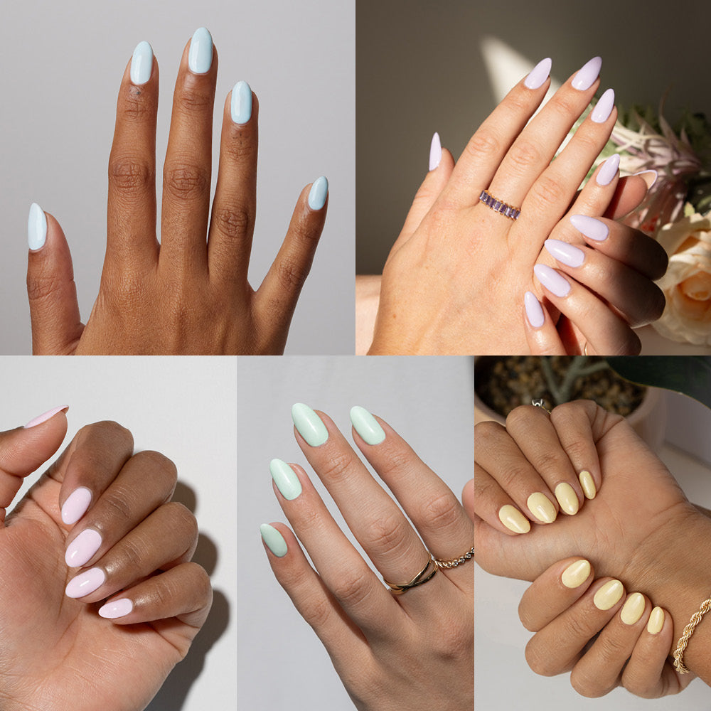 Gelous Pastel gel nail polish pack - photographed in Australia on models