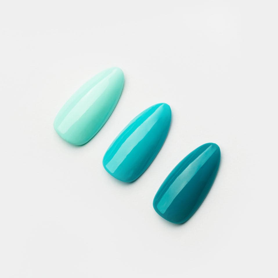 Gelous gel nail polish Turquoise Polish Pack - photographed in Australia