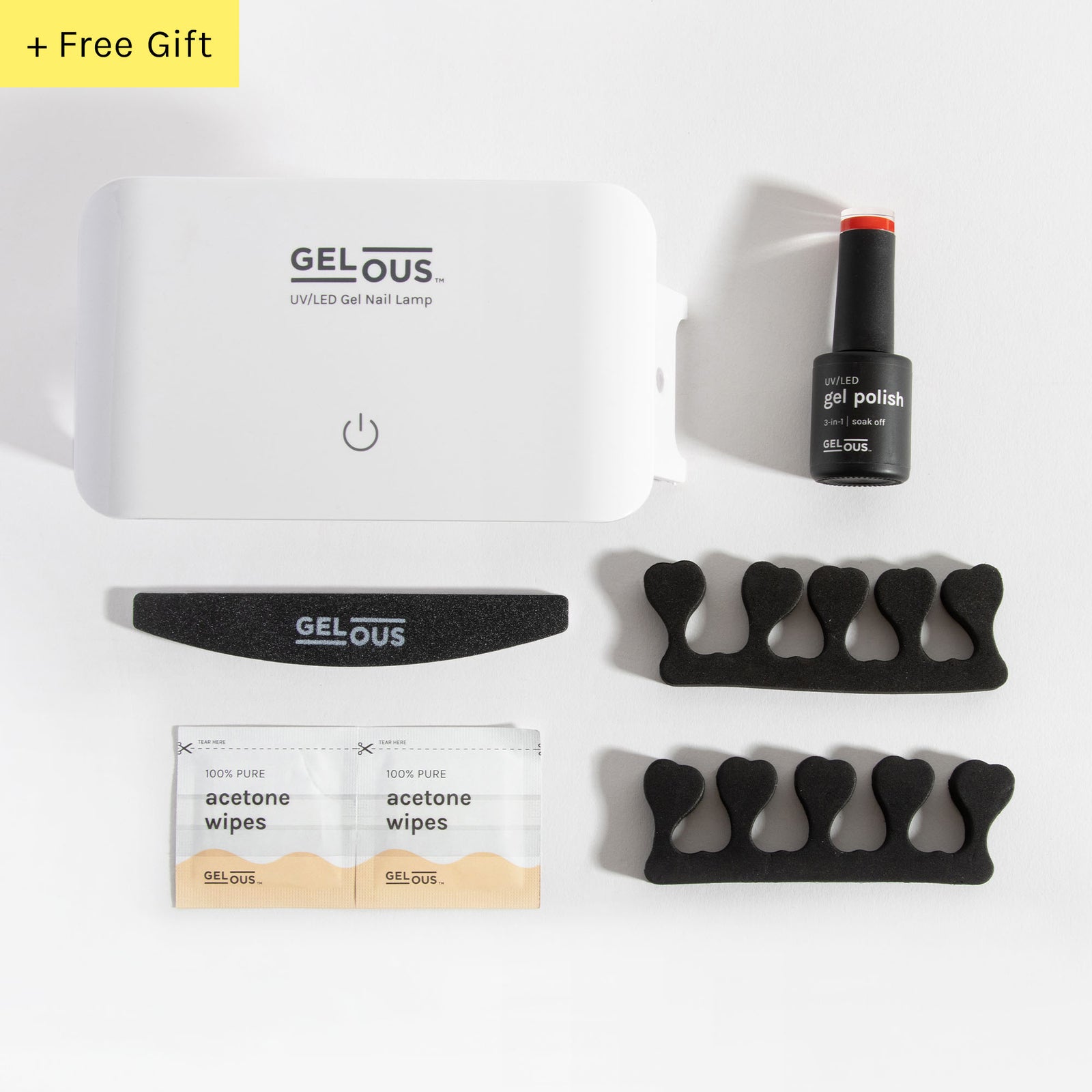 3-in-1 Pedi Polish Starter Kit flat lay - photographed in Australia