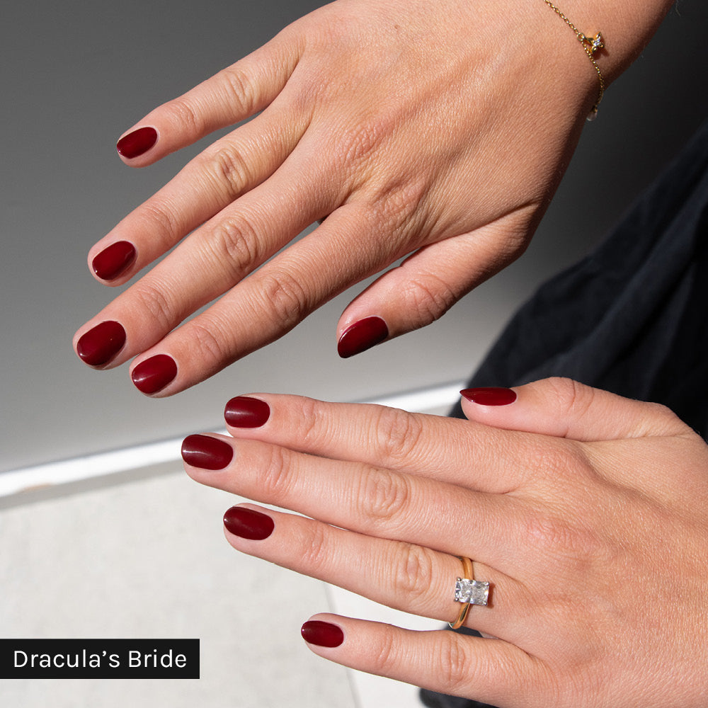 Gelous gel nail polish Signature Starter Kit with Dracula's Bride - photographed in Australia