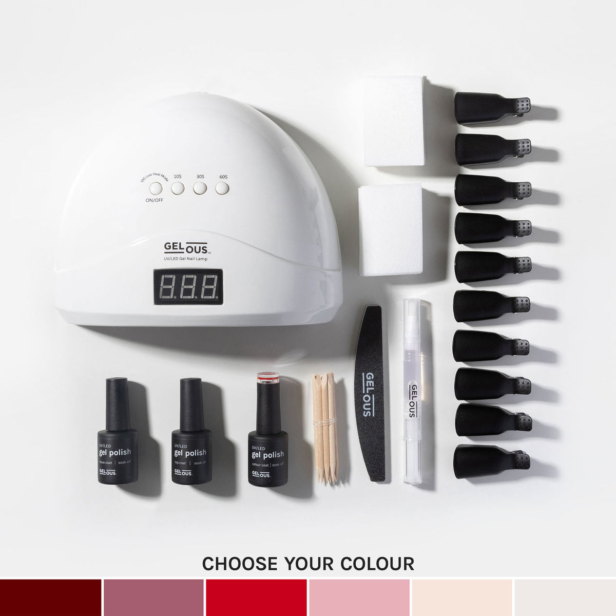 Gelous gel nail polish Signature Starter Kit - photographed in Australia