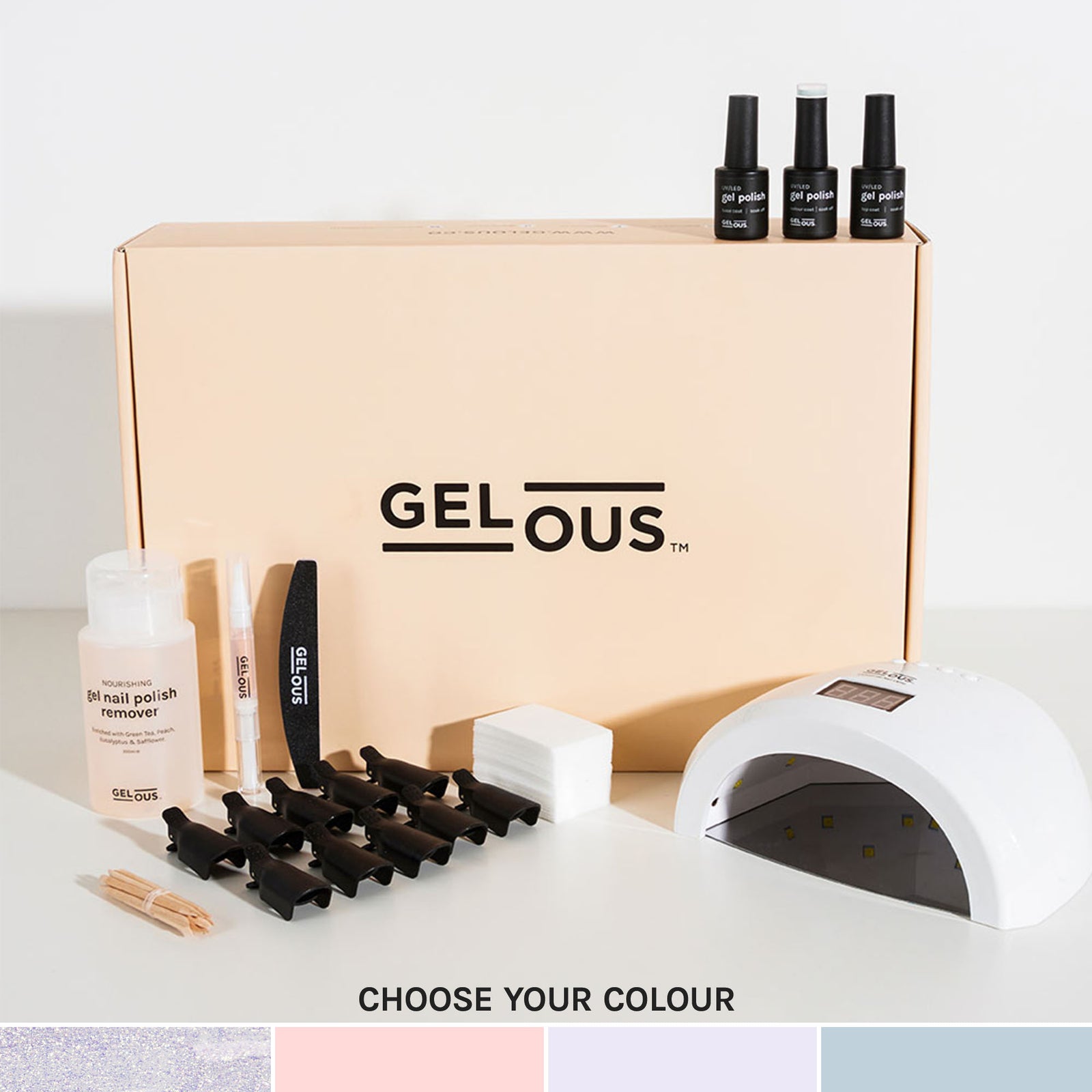 Gelous gel nail polish Warehouse Starter Kit - photographed in Australia