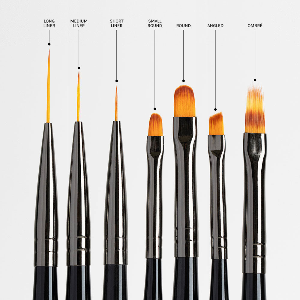 Nail Art Brush collection product photo - photographed in Australia