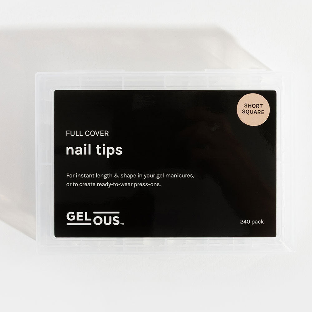 Gelous Short Square Nail Tips product photo - photographed in Australia