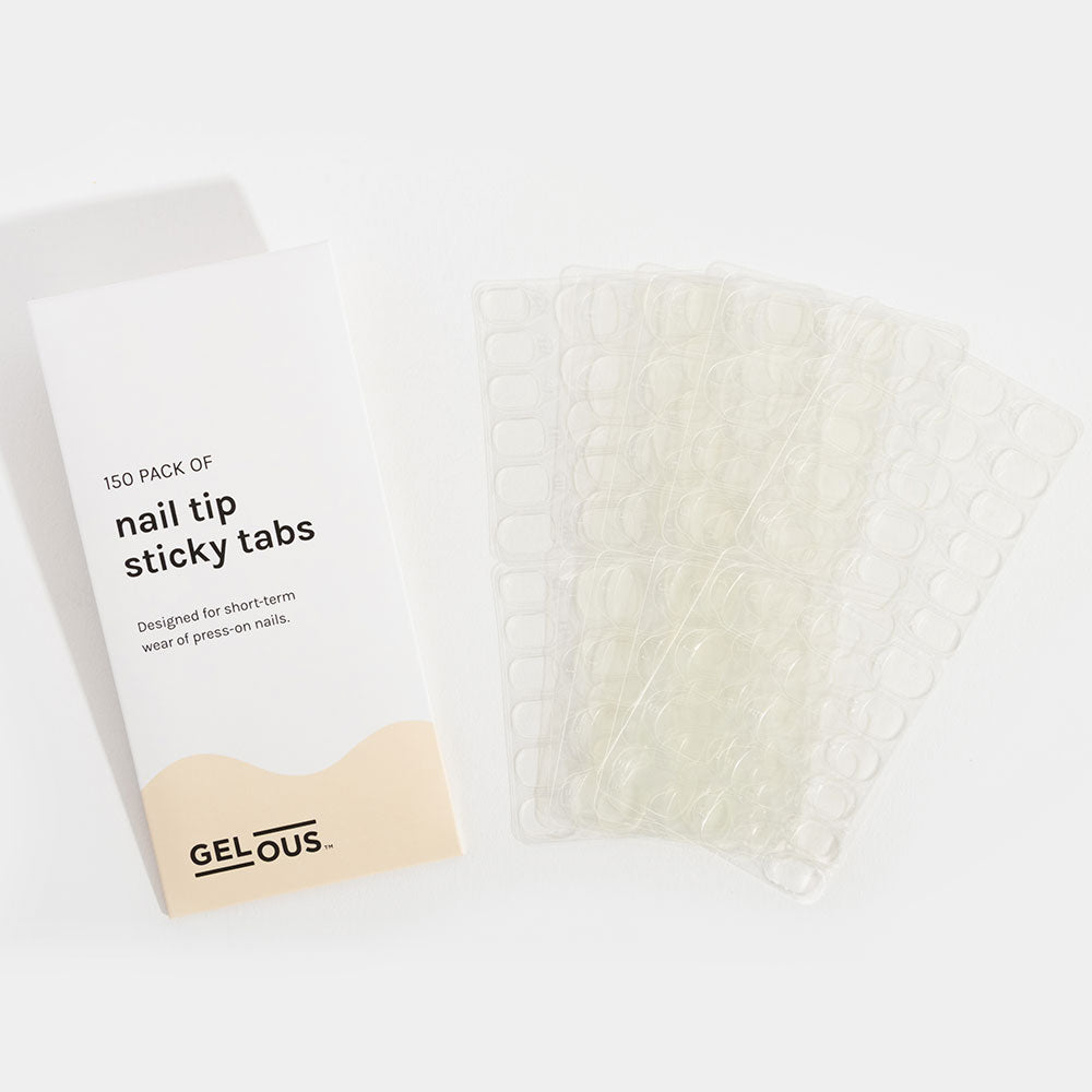 Gelous Nail Tip Sticky Tabs (150 Pack) Product Photo - photographed in Australia