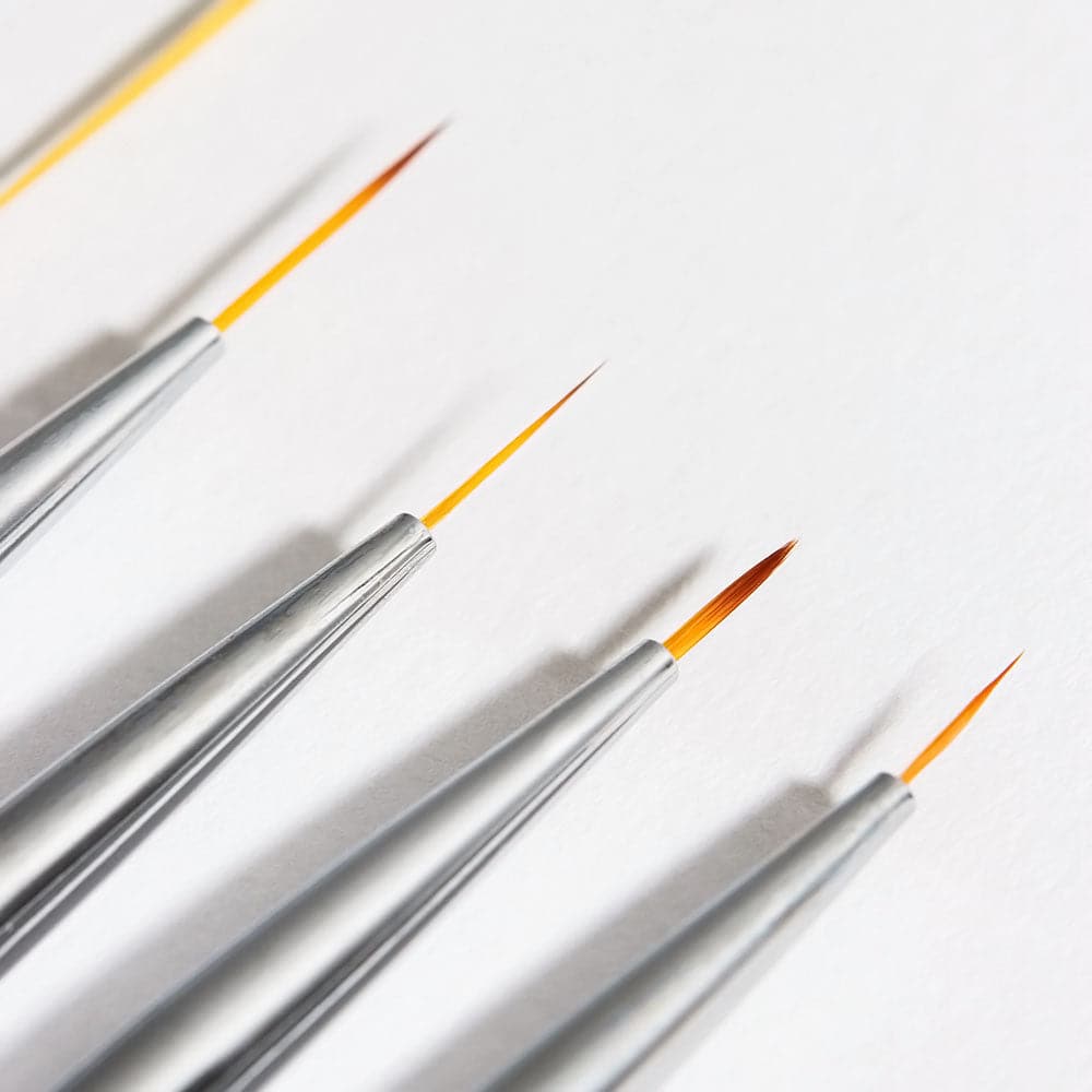 Thin Nail Art Brushes - 5 Pack product photo - photographed in Australia