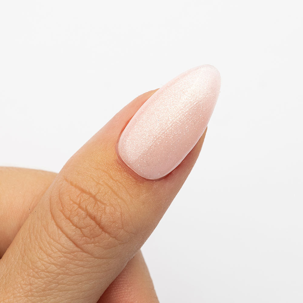 Gelous Shimmer Top Coat gel nail polish swatch - photographed in Australia