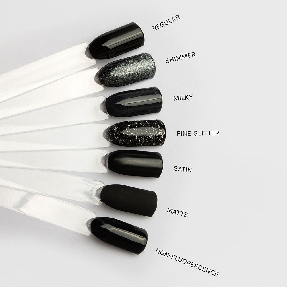 Gelous Non-Fluorescence Top Coat gel nail polish comparisons - photographed in Australia