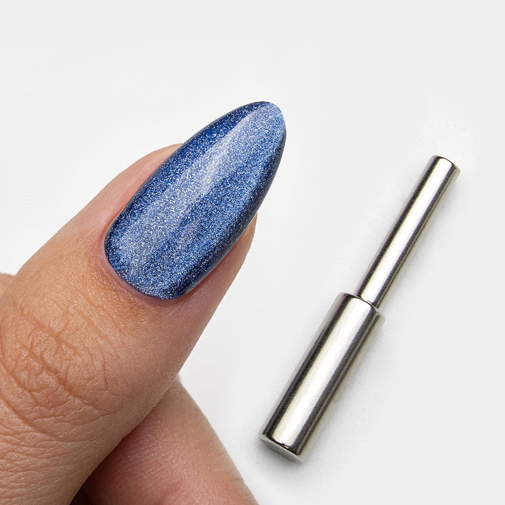 Gelous Velvet Azure gel nail polish - photographed in Australia on model