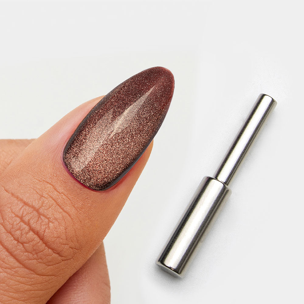 Gelous Velvet Mocha gel nail polish - photographed in Australia on model
