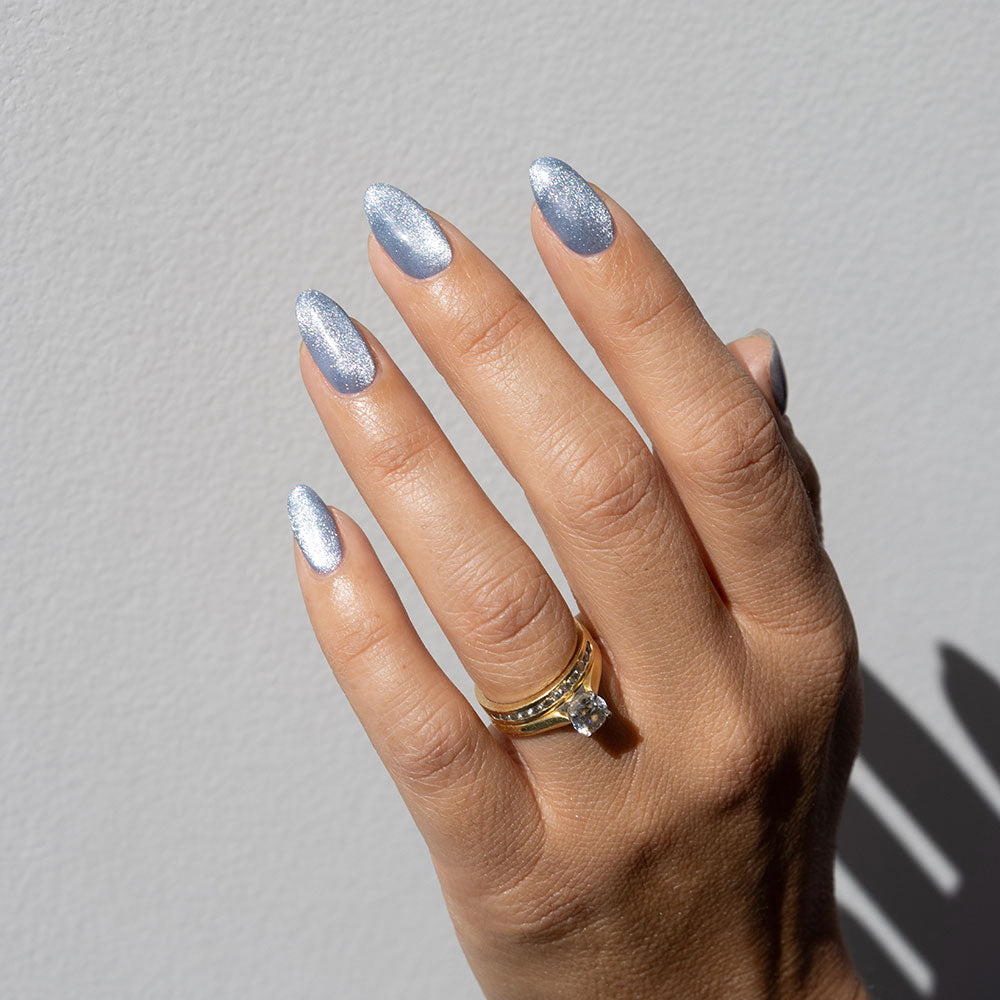 Gelous Velvet Sky gel nail polish - photographed in Australia on model