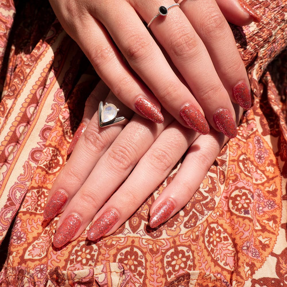 Gelous Ablaze gel nail polish - photographed in Australia on model
