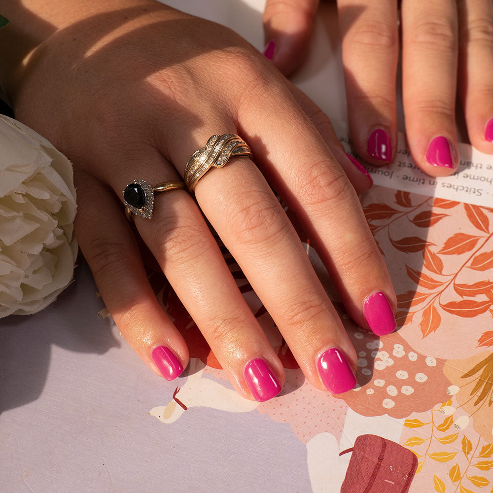 Gelous Berry Nice gel nail polish - photographed in Australia on model