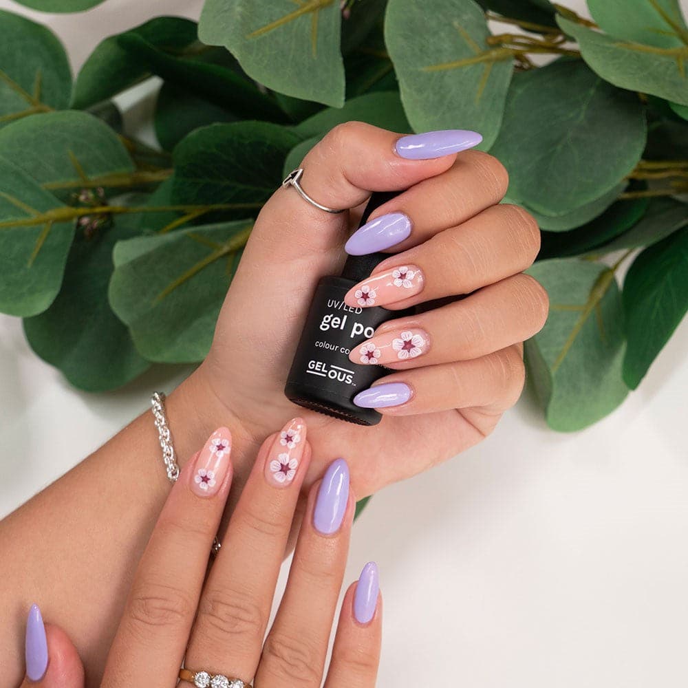 Gelous Digital Lavender gel nail polish - photographed in Australia on model
