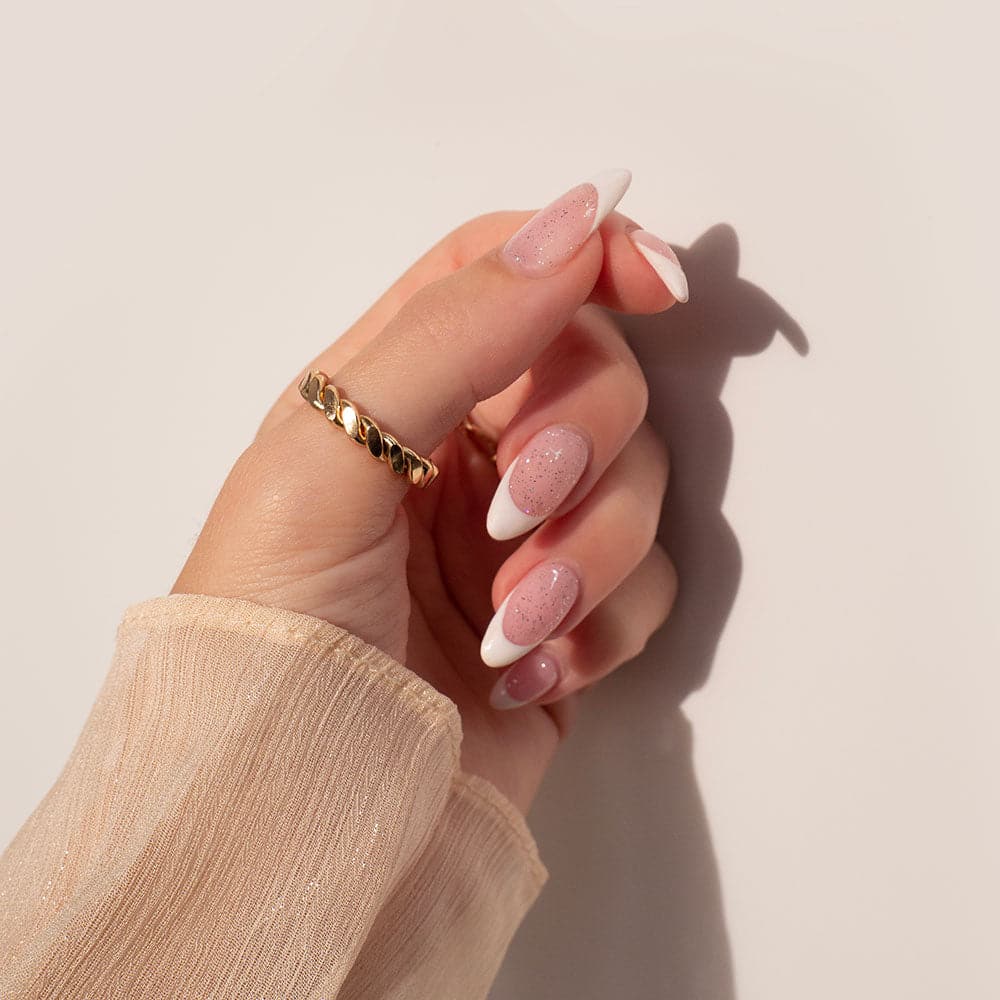 Gelous Fine Glitter gel nail polish - photographed in Australia on model