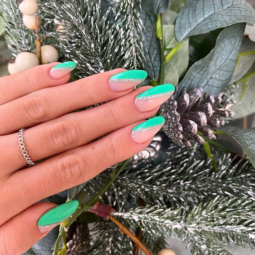 Gelous Green With Envy gel nail polish - photographed in Australia on model