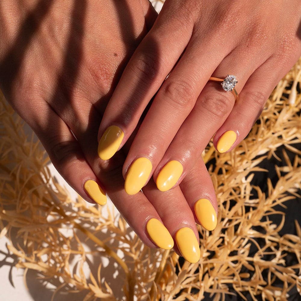 Gelous Honey Bunny gel nail polish - photographed in Australia on model