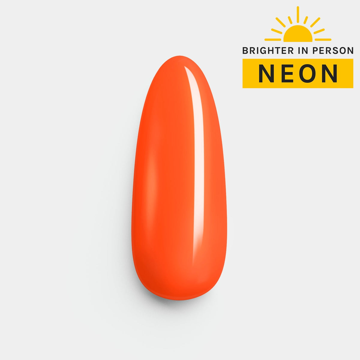 Gelous Neon Tangelo gel nail polish swatch - photographed in Australia