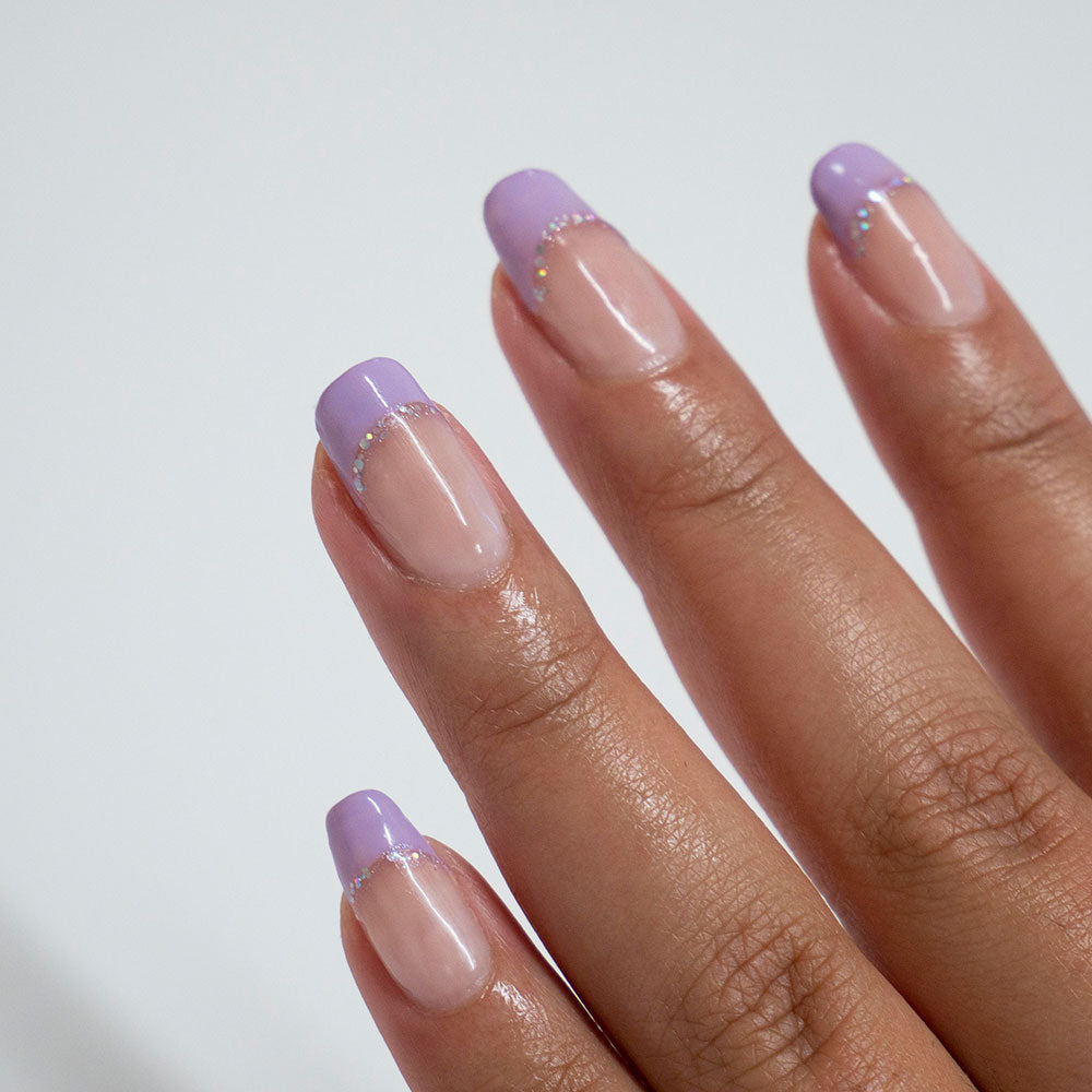 Gelous Purplexed gel nail polish - photographed in Australia on model