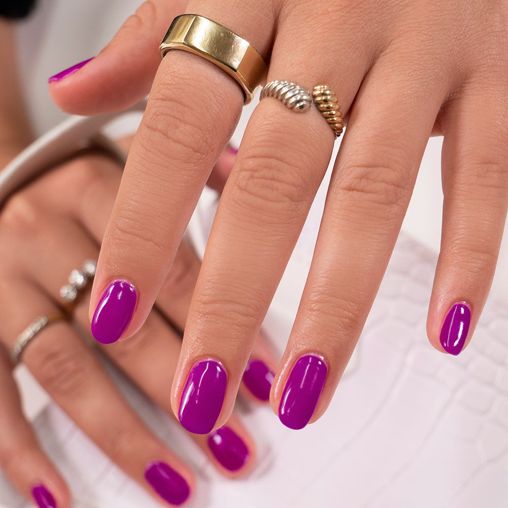 Gelous Prima Donna gel nail polish - photographed in Australia on model