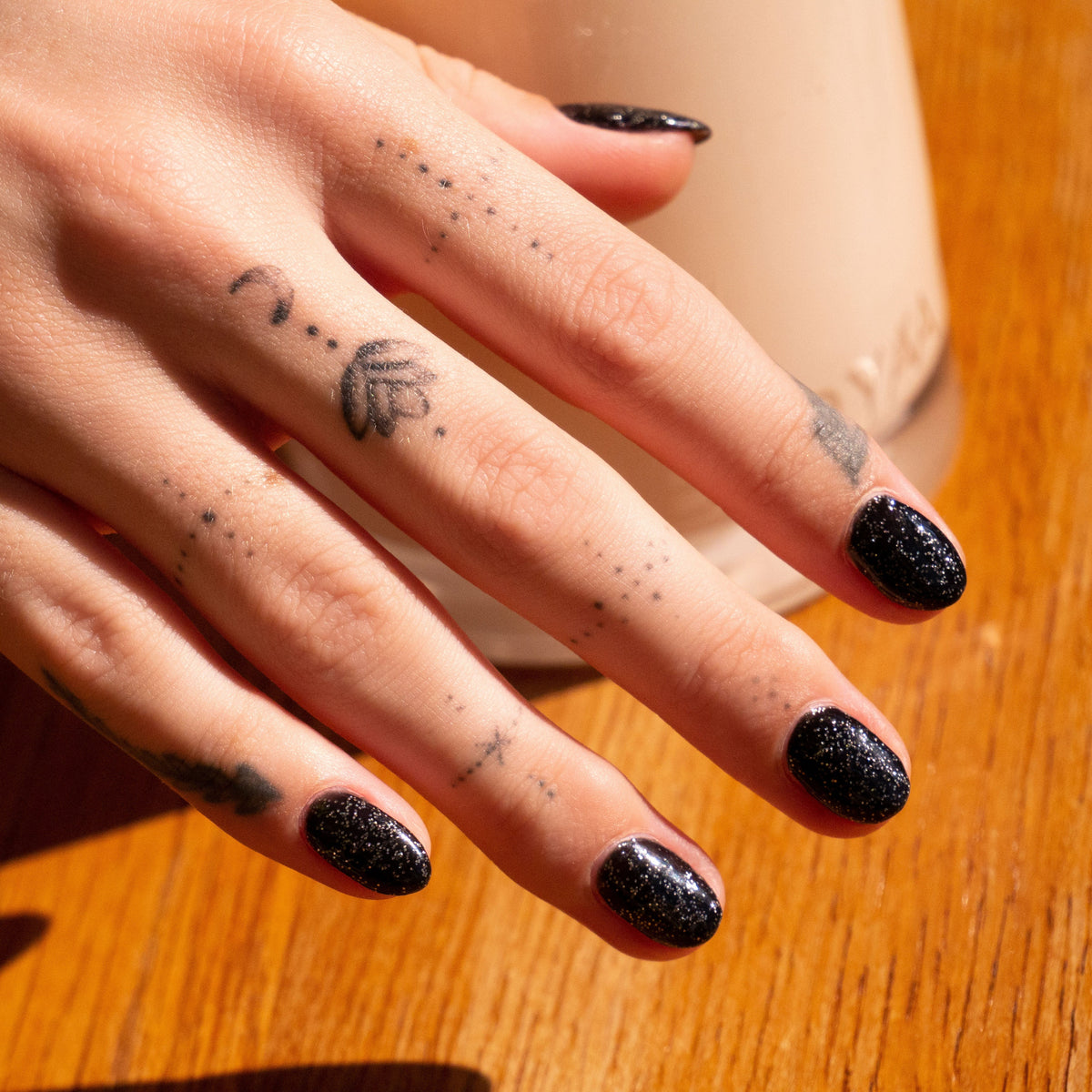 Gelous Starry Night gel nail polish - photographed in Australia on model