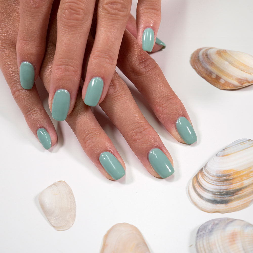 Gelous Stormy Seas gel nail polish - photographed in Australia on model