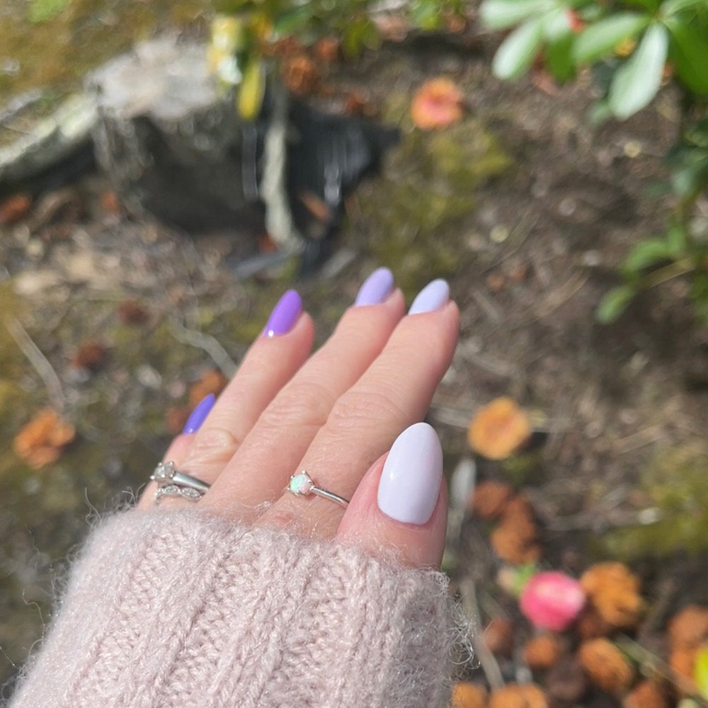 Gelous Wisteria Lane gel nail polish - photographed in Australia on model