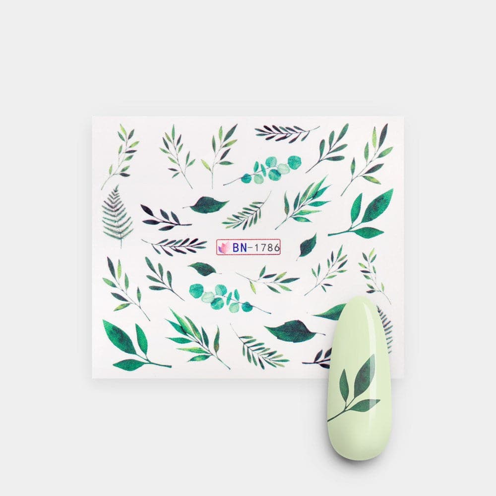 Gelous Leaf Party Water Nail Transfers product photo - photographed in Australia
