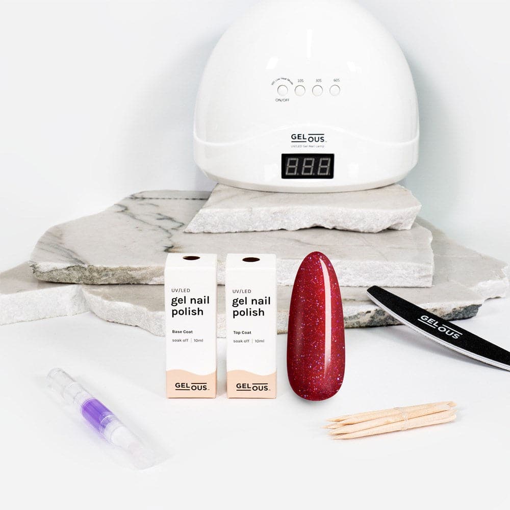 Gelous gel nail polish Blood Lust Essentials Pack - photographed in Australia