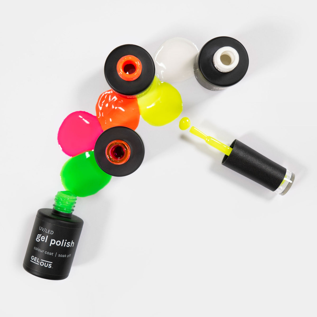 Gelous gel nail polish Neons Polish Pack - photographed in Australia