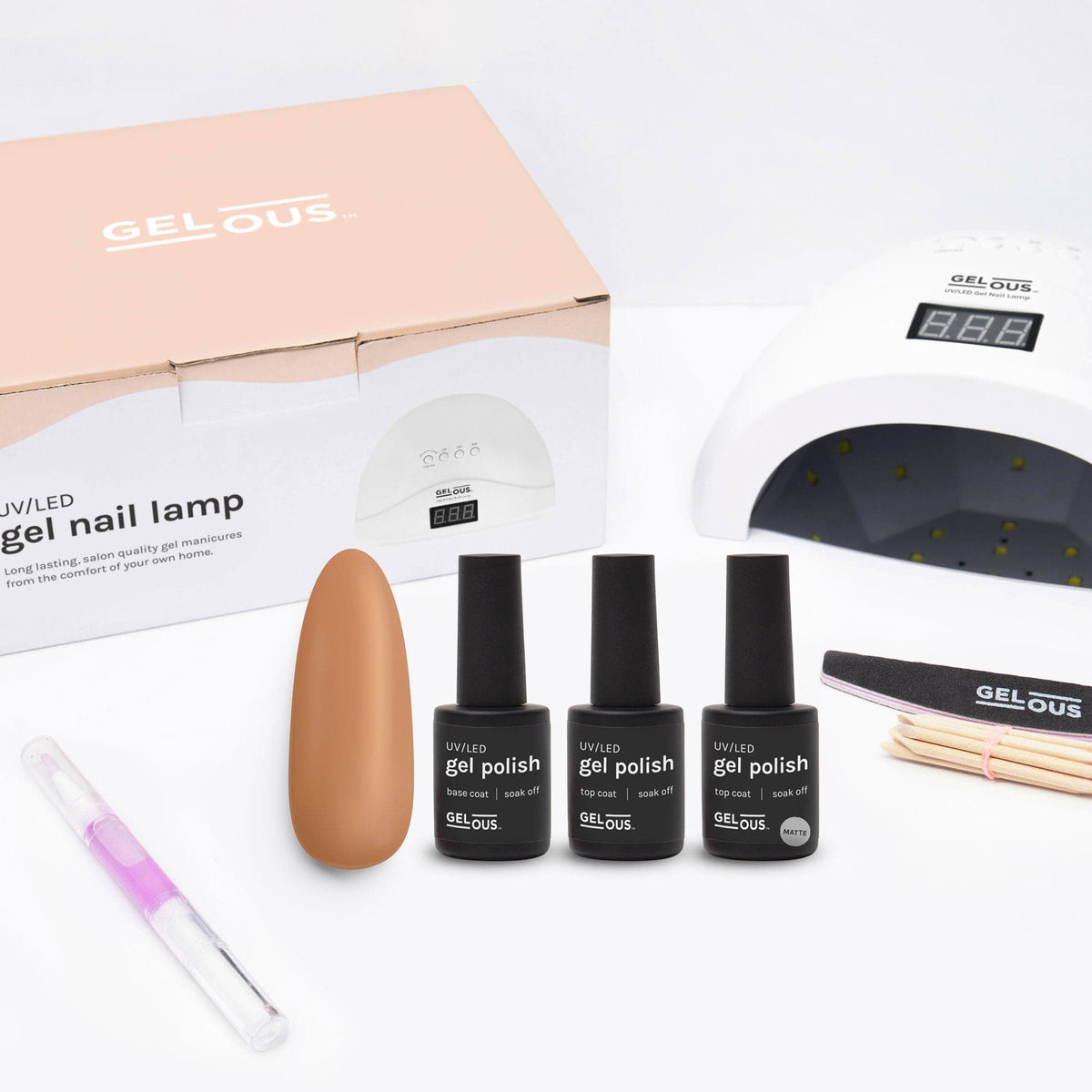 Gelous gel nail polish Sahara Matte Essentials Pack - photographed in Australia
